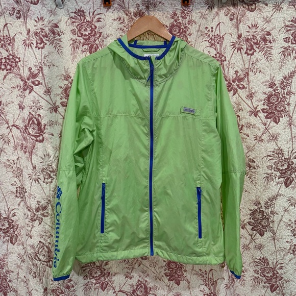 Columbia Other - Columbia Green Lightweight Windbreaker Jacket Full Zip L